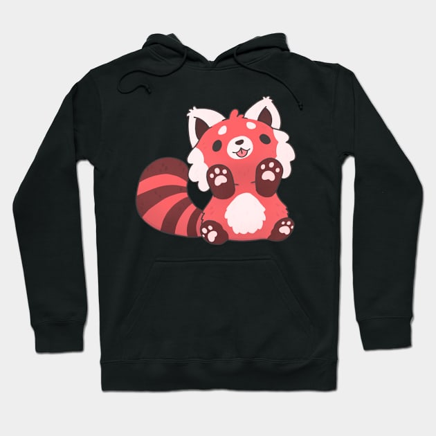 Red panda beans Hoodie by IcyBubblegum